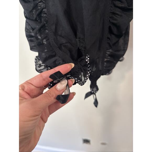 Victoria's Secret Y2K Merry Widow Black Lace 36D Corset Ruched Bustier Xx1362 - Picture 3 of 11